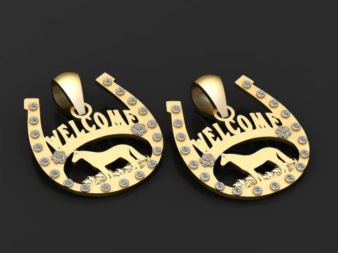 Nextvance Customizable Name Necklace Cartoon Sports 3D Print Model