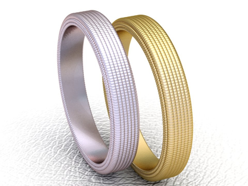 Shop Wedding Ring 3D Принт Модель .c4d .max .obj .3ds .fbx .stl .blend