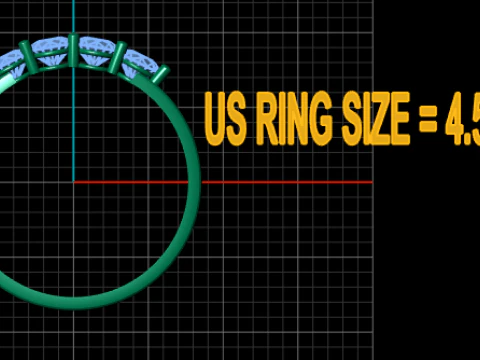 Minimal Ring pendant 3D Print Model