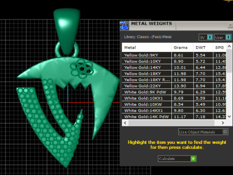 BROKEN ICED OUT CHAIN pendant 3D 프린트 모델