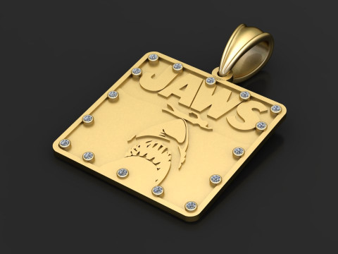 Shark Tooth Charm pendant 3D Принт Модель