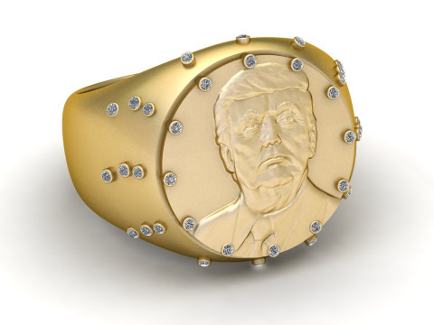 Round angel ring Waterproof Jewelry pendant 3D Принт Модель