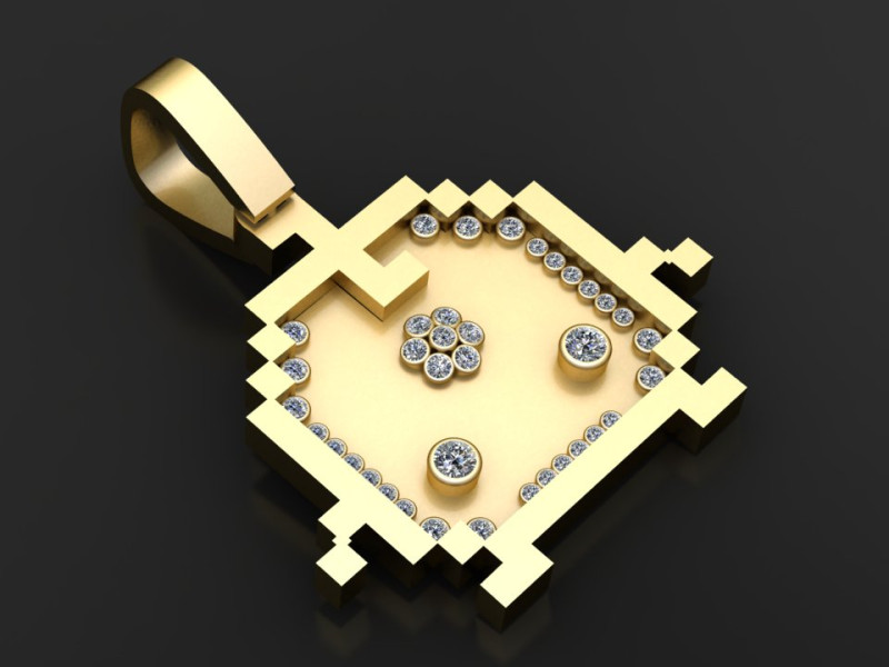 XUKY Character Avatar Pendant 3D Принт Модель .c4d .max .obj .3ds .fbx .stl .blend