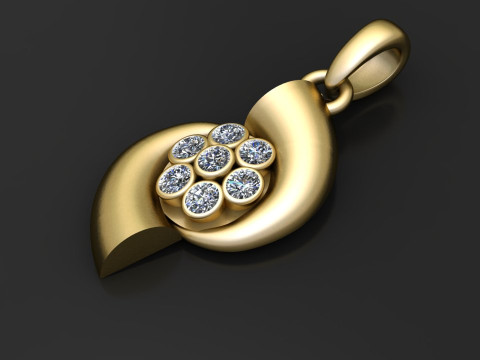 Buy Yellow Gold Necklaces Pendants Modello di stampa 3D