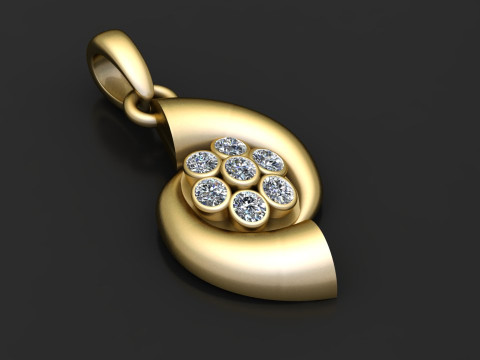 Buy Yellow Gold Necklaces Pendants 3D Print Model
