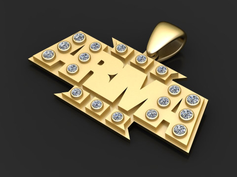 ARMA 3 LOGO WOODEN MAGNET PENDANT 3D Baskı Modeli