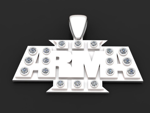 ARMA 3 LOGO WOODEN MAGNET PENDANT 3D Baskı Modeli