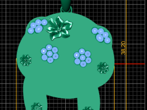 Cat and Kitten Pendant 3D-printmodel
