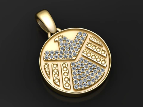 OFFICIAL Agents of Shield pendant 3D Print Model