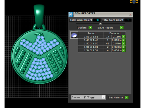 OFFICIAL Agents of Shield pendant Model Cetak 3D