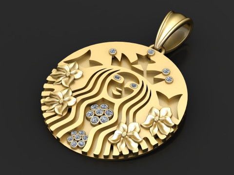 Starbucks pendant 3D Print Model