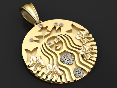 Starbucks pendant 3D Print Model