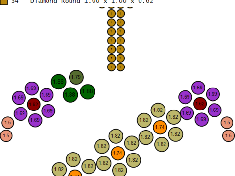 Ciondolo a forma di cuore color oro a pettine Modello di stampa 3D