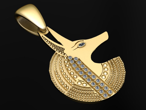 Jackal best STL files for 3D pendant 3D प्रिंट मॉडल
