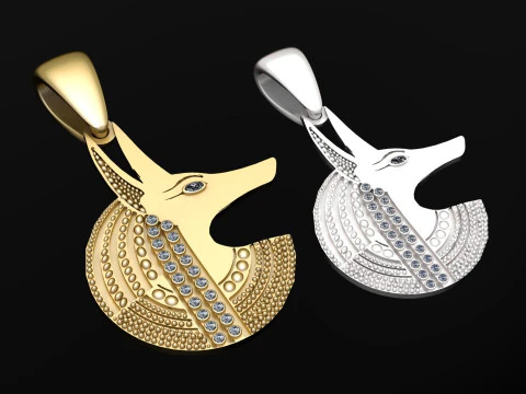 Jackal best STL files for 3D pendant 3D Print Model