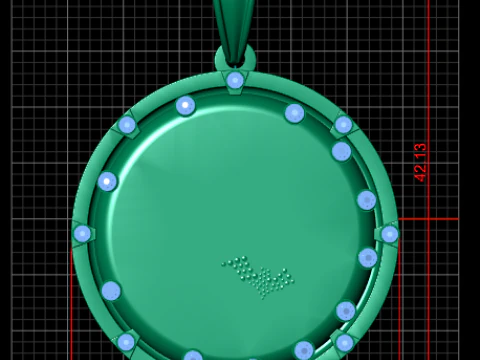Batman Pendant and chain pendant 3D Print Model