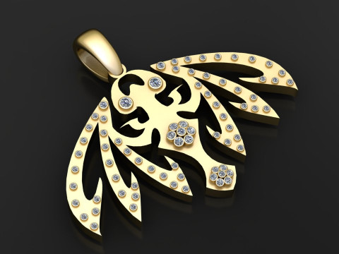A stylish islamic religious PENDANT 3D Print Model
