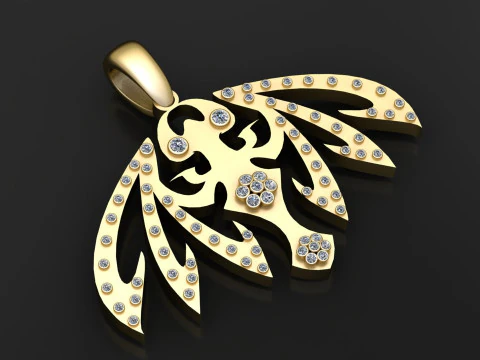 A stylish islamic religious PENDANT 3D Print Model