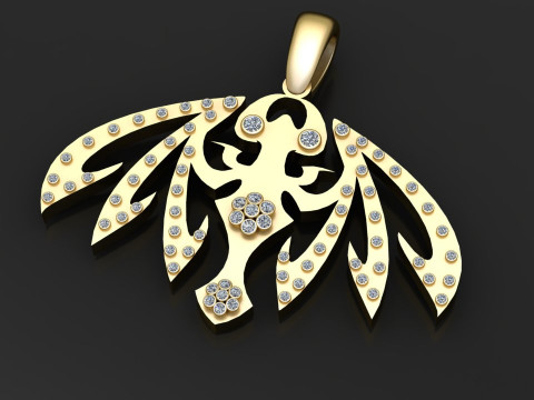 A stylish islamic religious PENDANT 3D Print Model