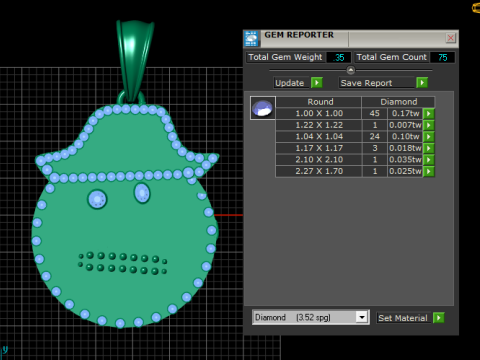 HEART DESIGN FACE EMOJI PENDANT 3D 프린트 모델