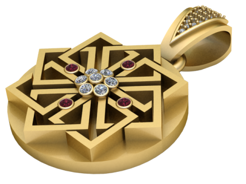 Hannah Martin Store PENDANT 3D PRINTABLE MODEL 3Dプリントモデル