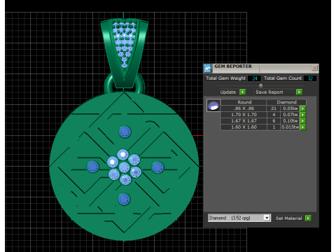 Hannah Martin Store PENDANT 3D PRINTABLE MODEL 3Dプリントモデル