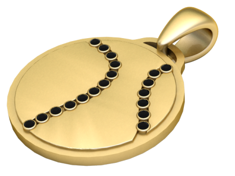 BaseballPendant Modelo de impresión 3D