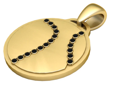 BaseballPendant 3D Print Model