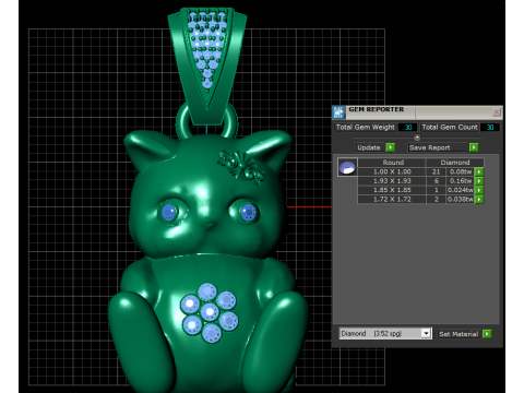 Cute Cat Pendant 3D PRINTABLE MODEL Model do druku 3D