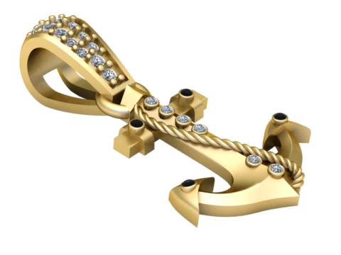 एंकरपेंडेंट 3डी प्रिंट करने योग्य मॉडल 3D प्रिंट मॉडल