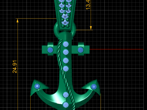 AnchorPendant 3d printable model 3D 프린트 모델