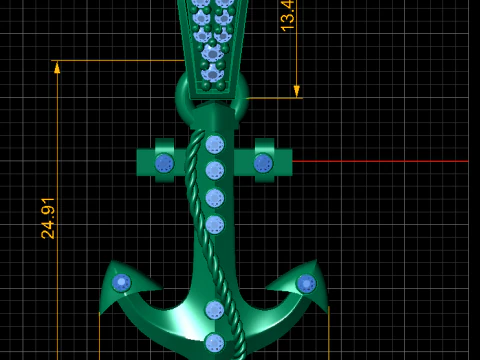 AnchorPendant 3d printable model 3D Print Model