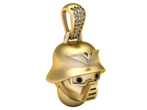 WarriorPendant 3 printable model 3D Print Model