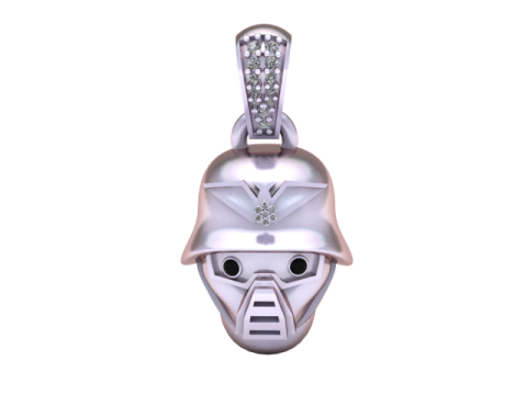 WarriorPendant 3 printable model 3D Print Model