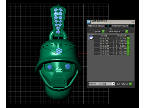 WarriorPendant 3 printable model 3D Print Model