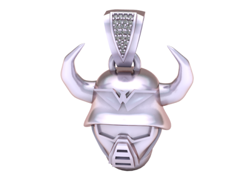 Stainless Steel Spartan Warrior Helmet Pendant NUCELCES 3D Принт Модель