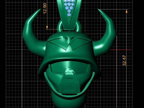 Stainless Steel Spartan Warrior Helmet Pendant NUCELCES 3D Принт Модель