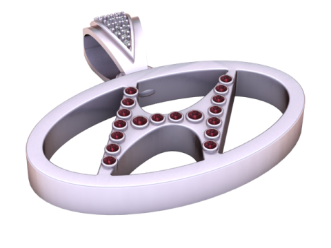 Gold pendant 3d printable model 3D Baskı Modeli