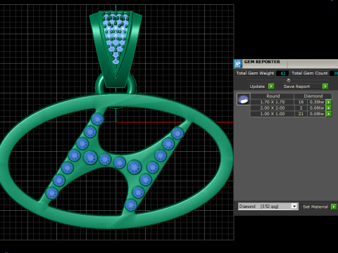 Gold pendant 3d printable model 3D Baskı Modeli