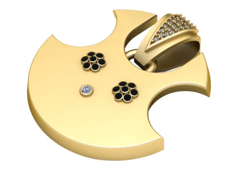 Divine Trident Pendant 3D Print Model