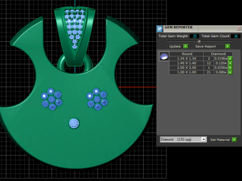 Divine Trident Pendant 3D Print Model