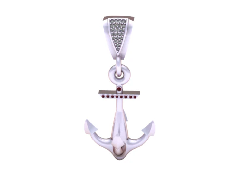 Admirals Anchor Pendant 3D Print Model