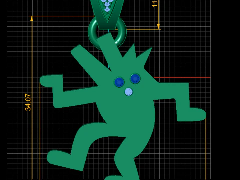 Abstract pendant 3D Print Model