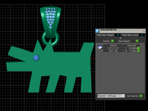 Кулон собака 3D Принт Модель