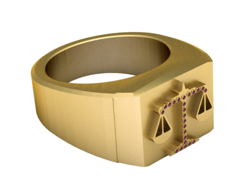 Justice ring Model do druku 3D