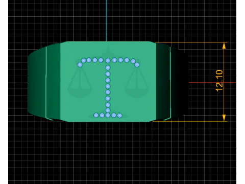 Justice ring 3D Print Model