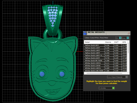 Cartoon cat pendant 3D Принт Модель
