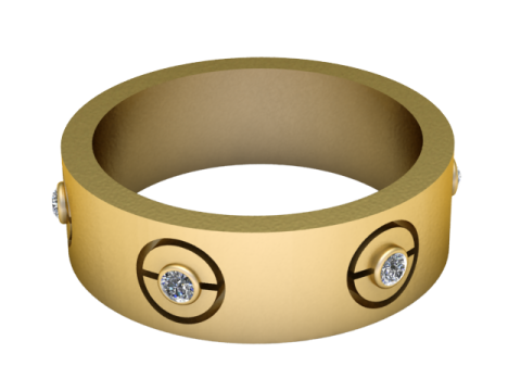 Eternity ring Modelo de Impressão 3D