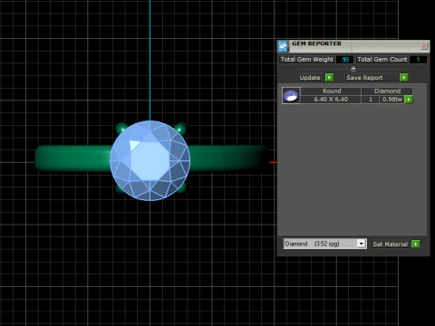 Ruby solitaire ring 3D Print Model