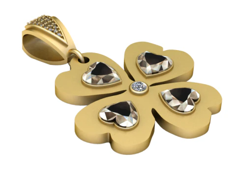 Pingente de trevo Modelo de Impressão 3D